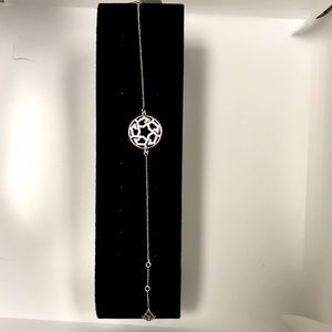 Beautiful white gold plated bracelet